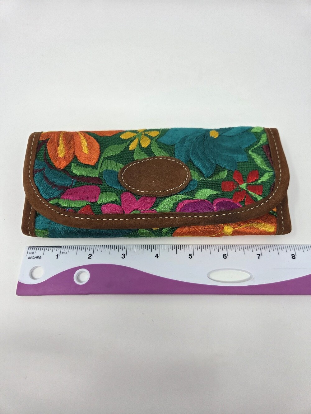 Floral Embroidered Wallet - Picture 4 of 5